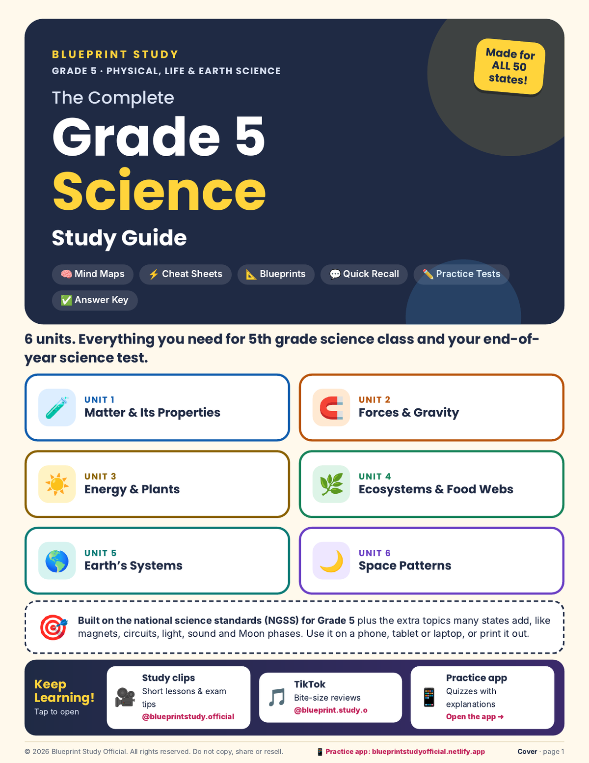 The Complete Grade 5 Science Study Guide
