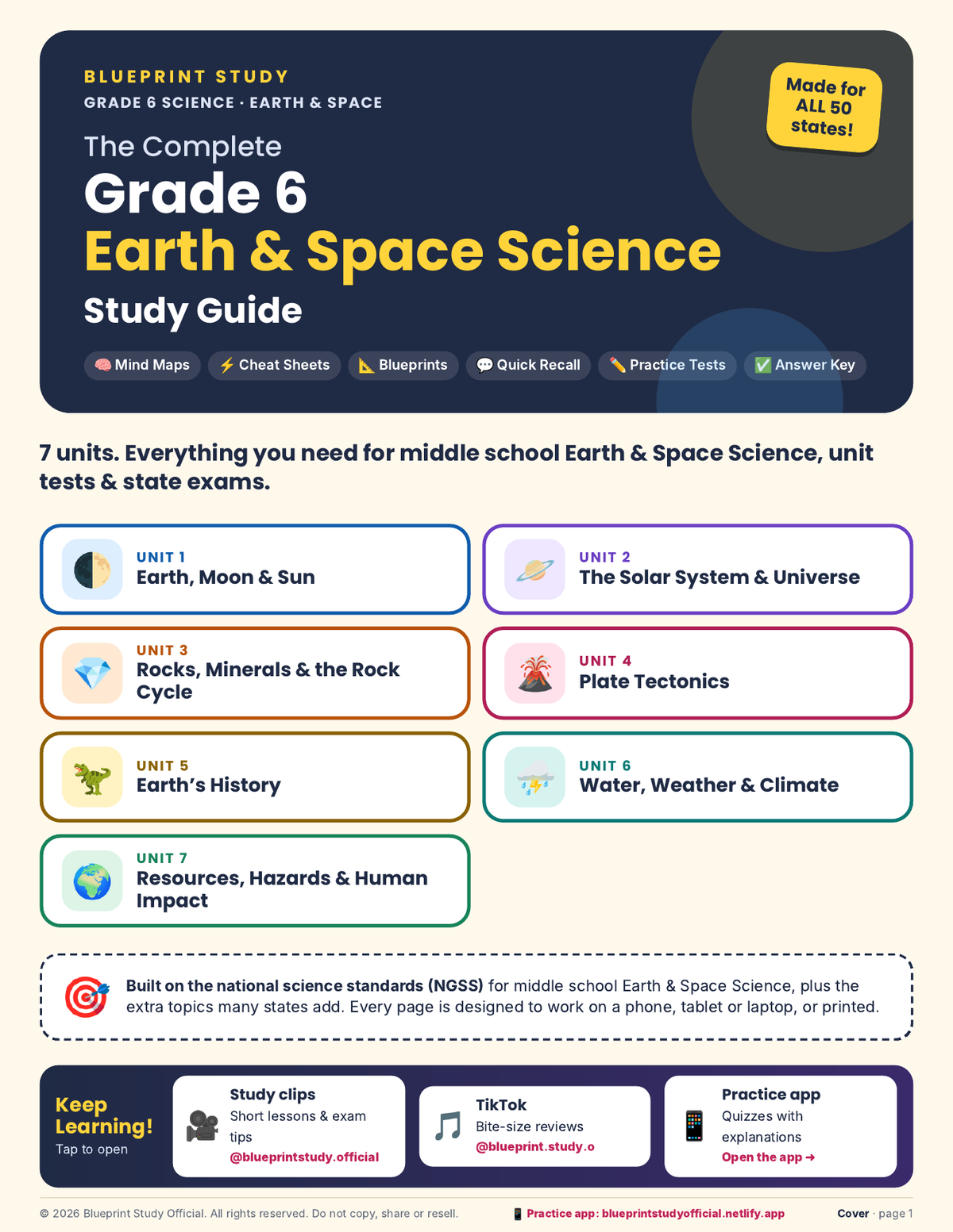 The Complete Grade 6 Earth & Space Science Study Guide
