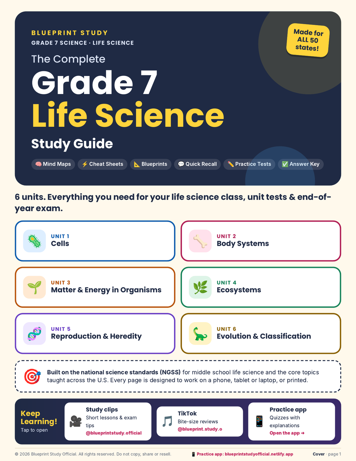 The Complete Grade 7 Life Science Study Guide