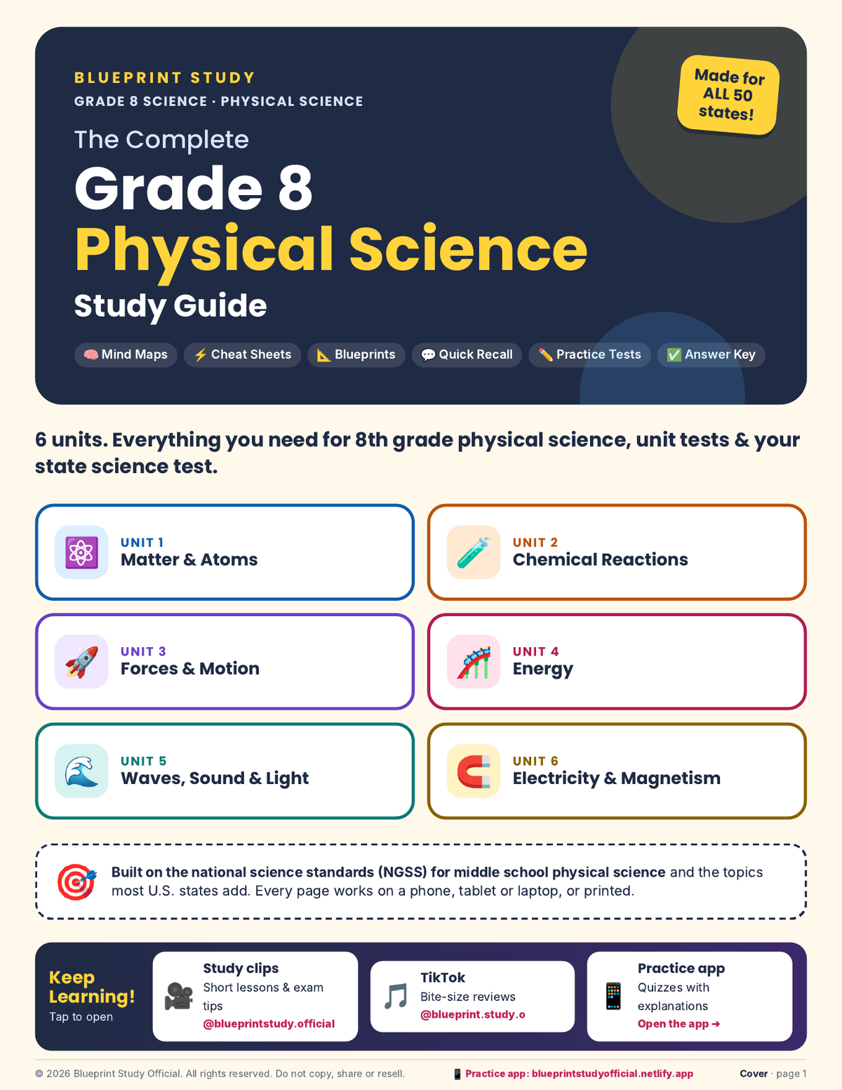 The Complete Grade 8 Physical Science Study Guide