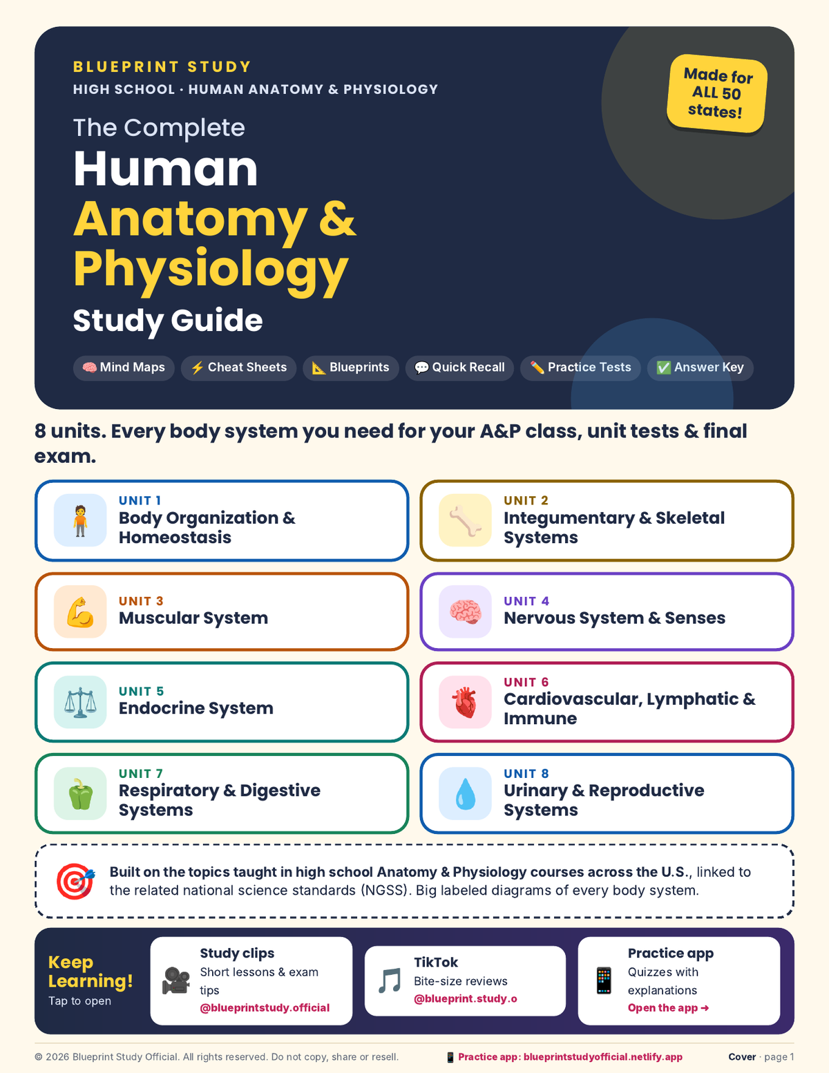 The Complete Human Anatomy & Physiology Study Guide