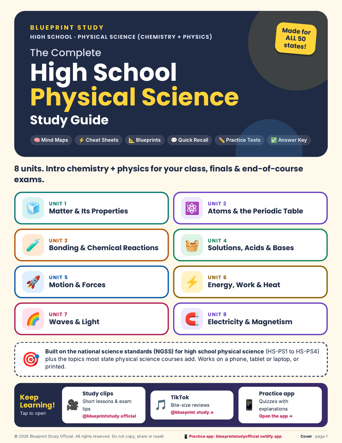 The Complete High School Physical Science Study Guide