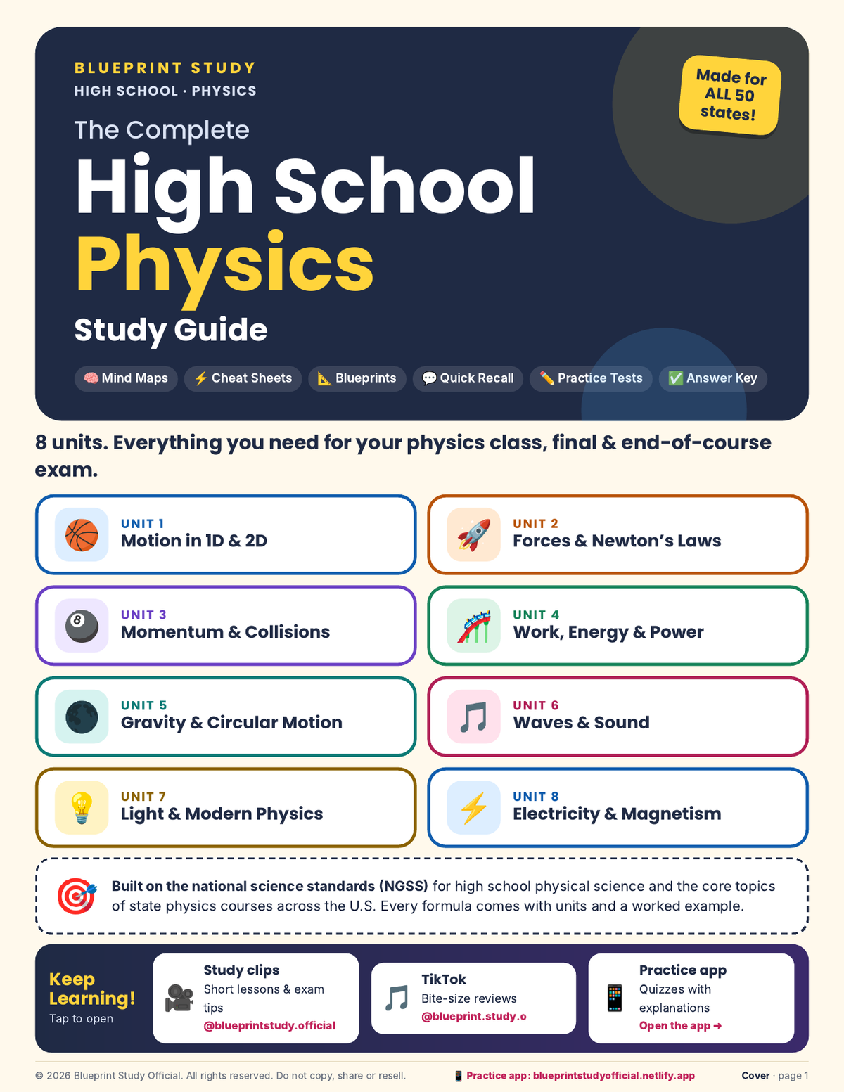 The Complete High School Physics Study Guide