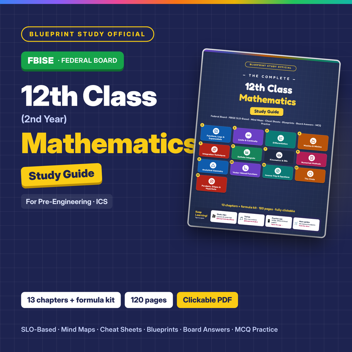 12th Class Mathematics Study Guide – FBISE (Federal)