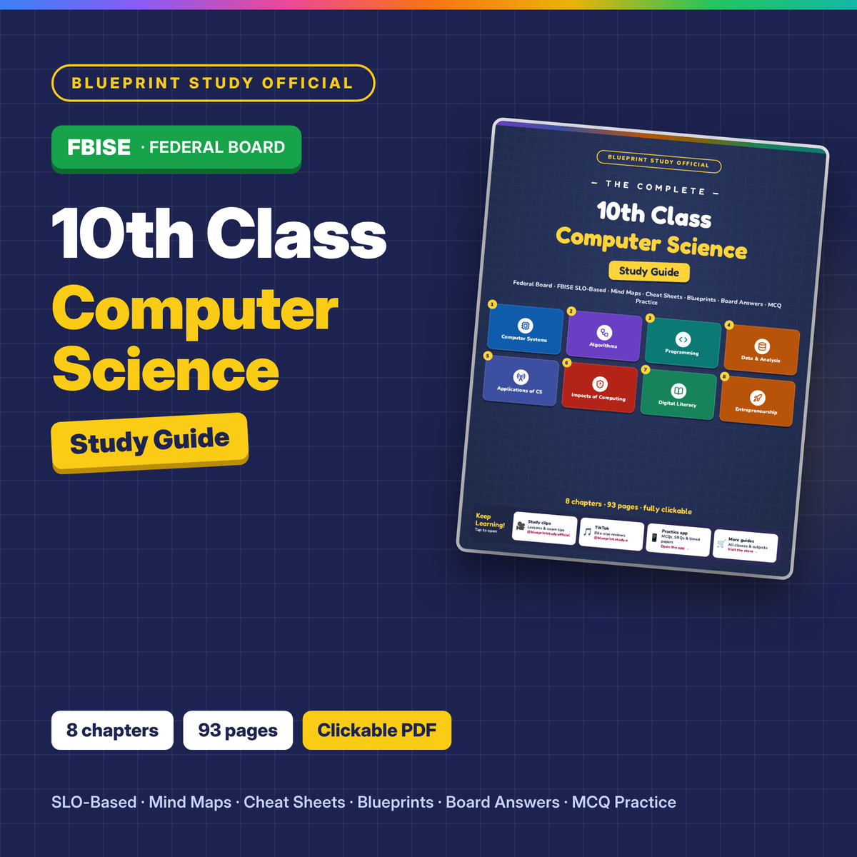 10th Class Computer Science Study Guide – FBISE (Federal)