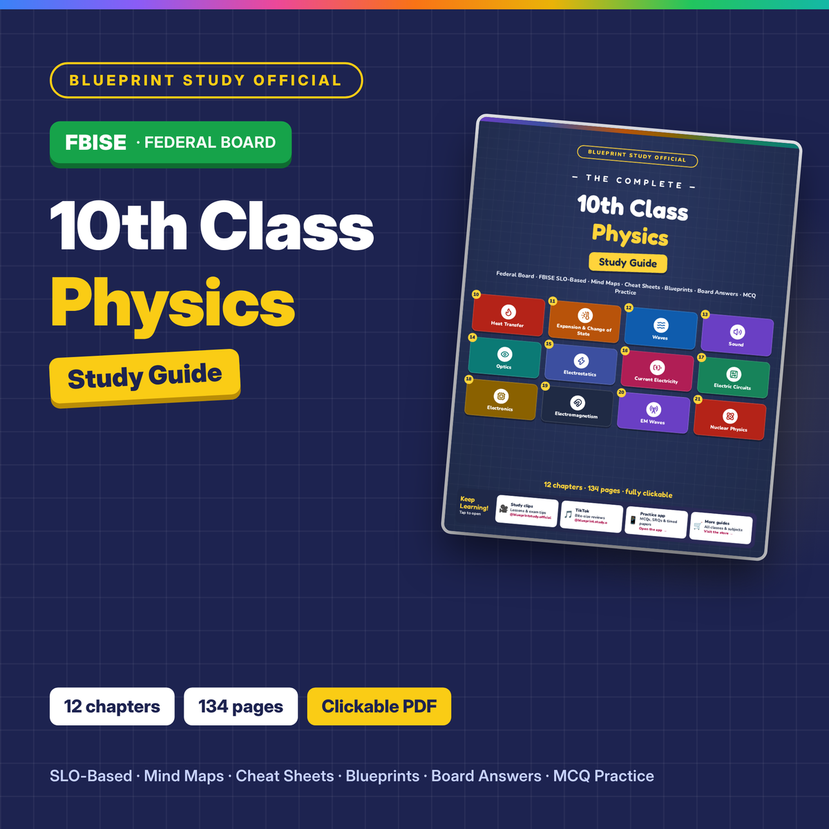 10th Class Physics Study Guide – FBISE (Federal)