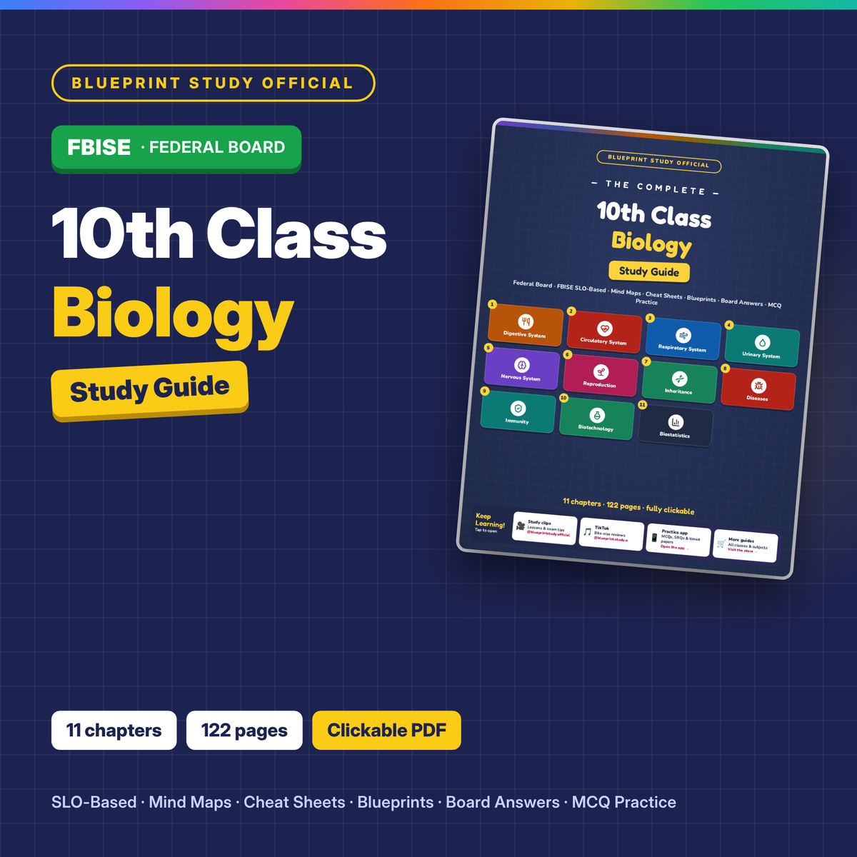 10th Class Biology Study Guide – FBISE (Federal)