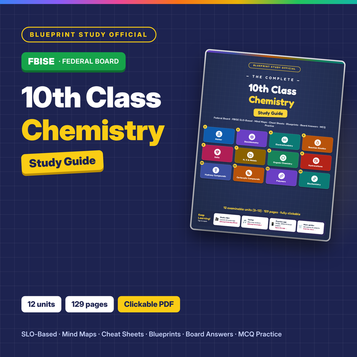 10th Class Chemistry Study Guide – FBISE (Federal)