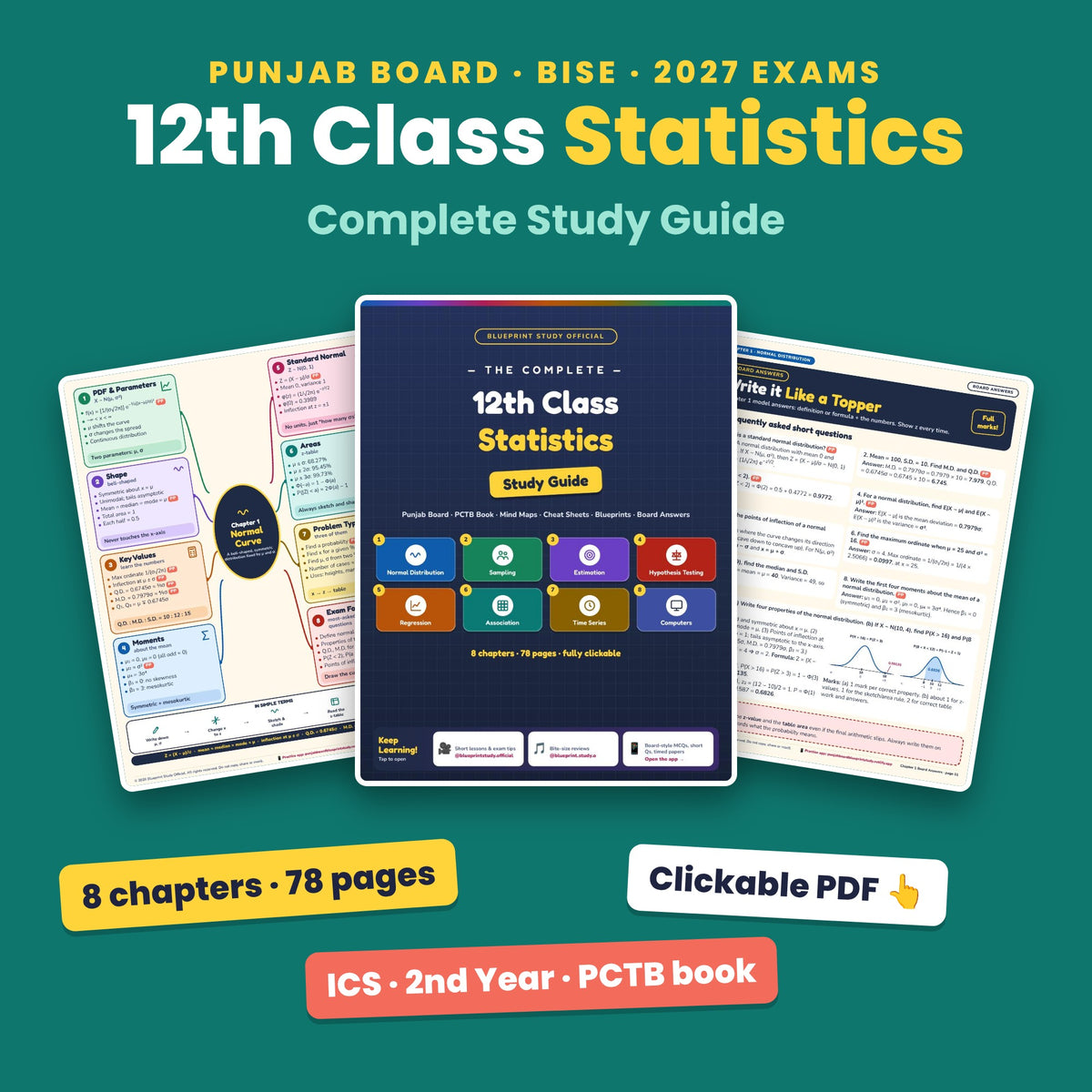 12th Class Statistics Study Guide – Punjab Board