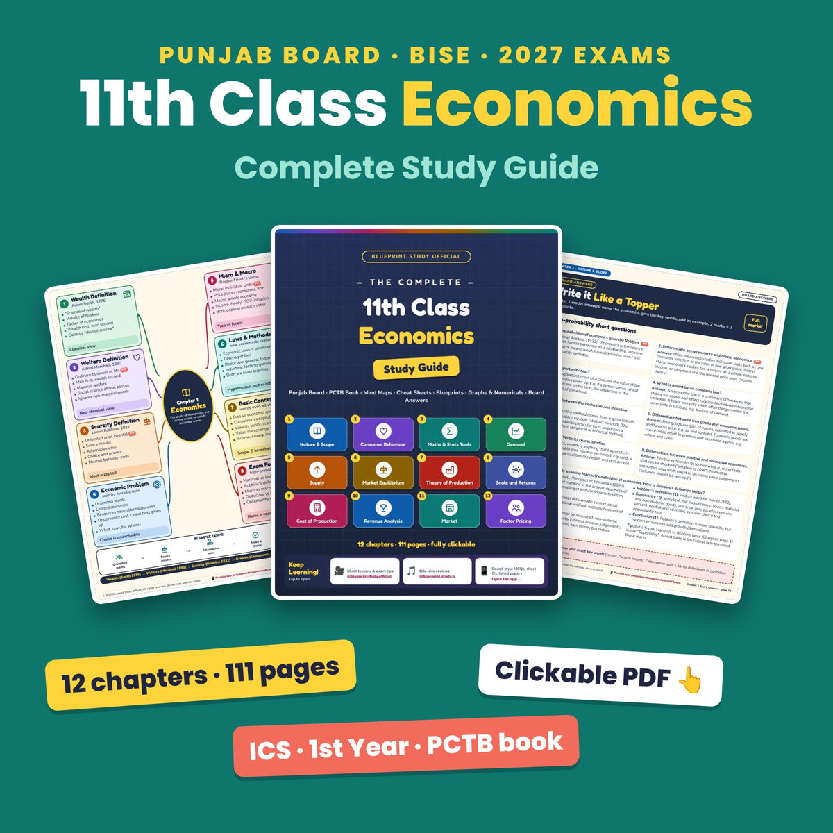 11th Class Economics Study Guide – Punjab Board