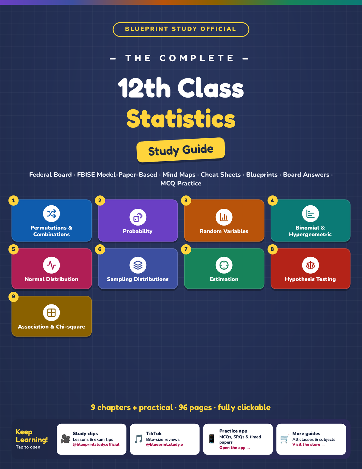 12th Class Statistics Study Guide – FBISE (Federal)
